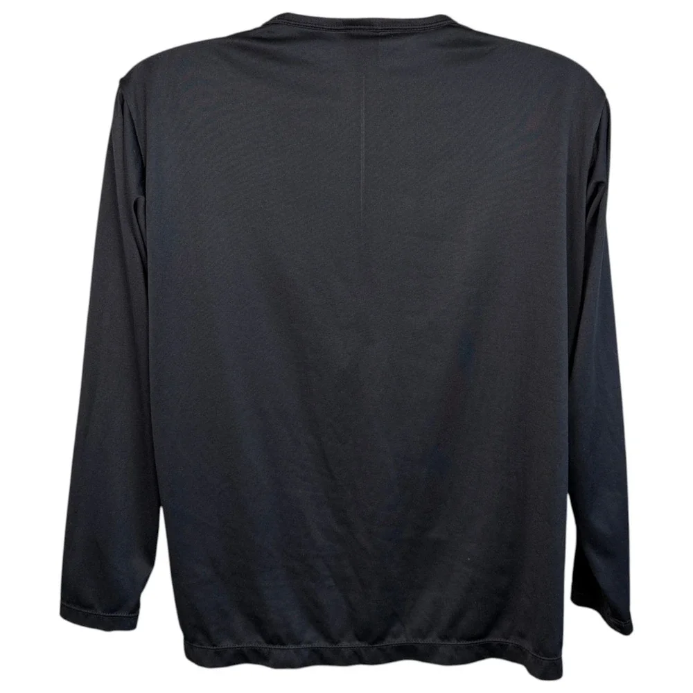 Vintage Patagonia Capilene Shirt Sz L Black Long Sleeve Made in USA 90s Gorpcore - Picture 4 of 7